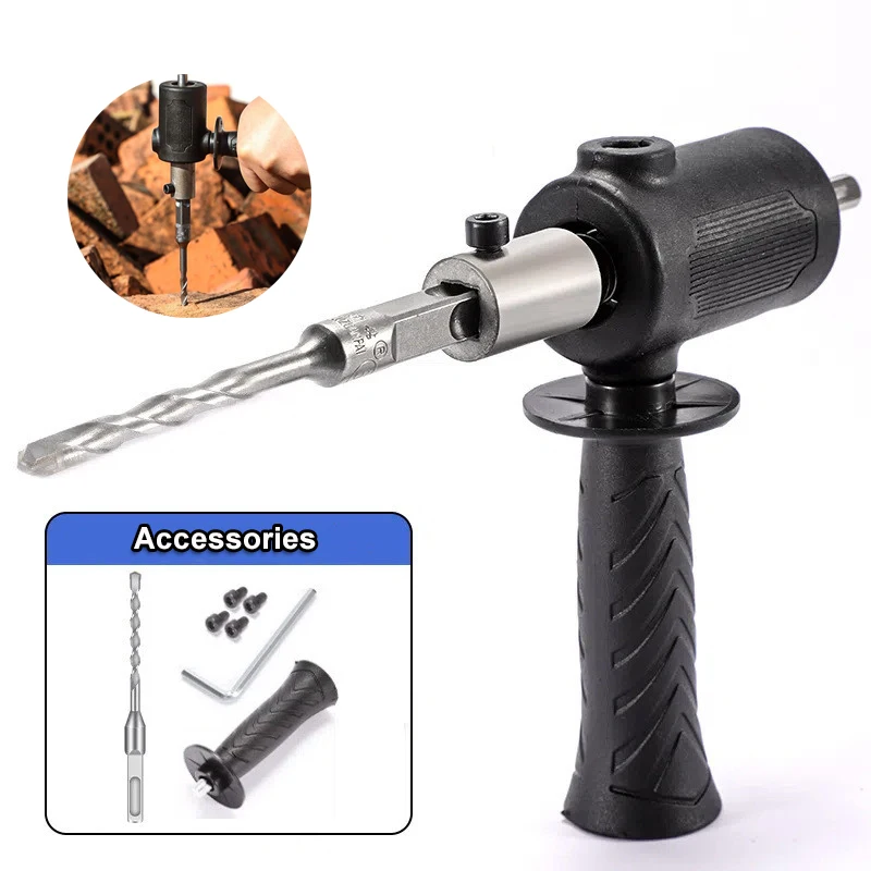 PortableElectricDrillSocketsAdapterConversionHeadHammer