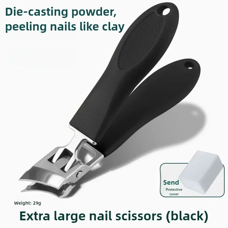 Special Anti-splash Nail Clippers Large Size ABS Toenail Cutter Diagonal Pliers Manicure Tools Household  Nail Clipper 4