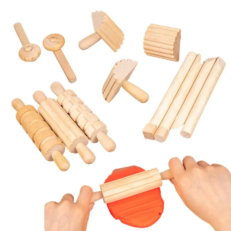 

Mini Rolling Pins For Crafts 12pcs Mini Dough Roller Small Wooden Rolling Pins Small Rolling Pins Kitchen Baking Mini Pin With