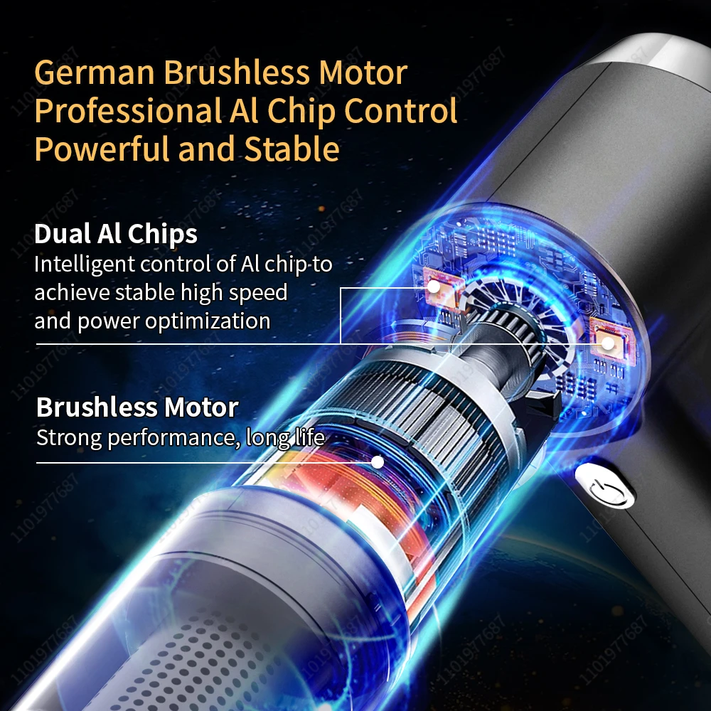 Wireless Car Vacuum Cleaner Strong Suction Handheld Portable Auto Vacuum Home&Car Dual Use Mini Cleaner Home Appliance