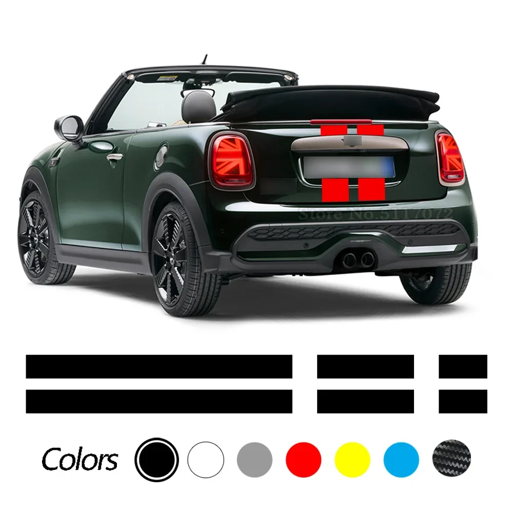 

Car Hood Sticker Bonnet Stripes Engine Cover Band Rear Vinyl Decal For Mini F56 R56 F55 F57 R57 Jcw Accessories