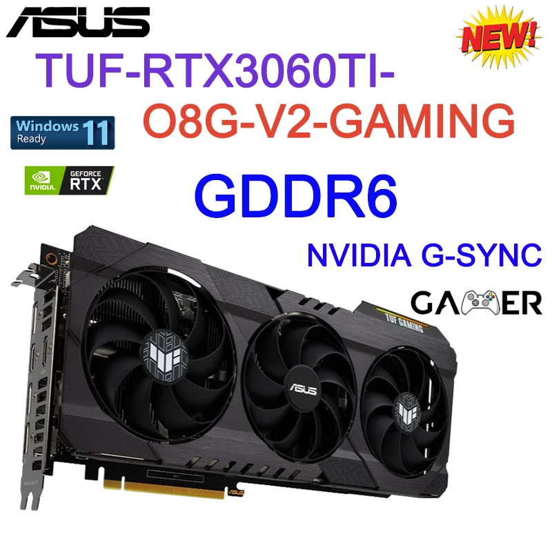 新規購入 ASUS製グラボ DUAL-RTX3060TI-O8G-V2 PCIExp 8GB fawe.org