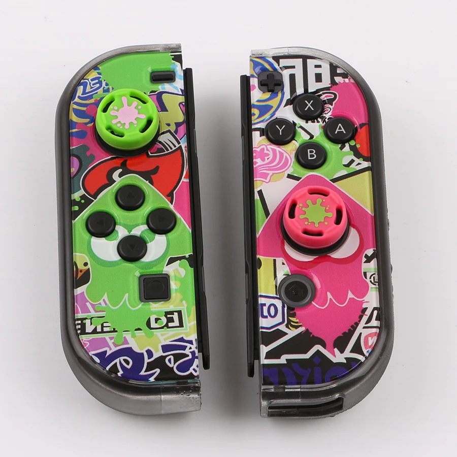 2pcs Silicone Analog Thumb Stick Grips Caps Nintend Switch NS Oled Lite Controller Sticks Cap Skin Joy Con Game Cover