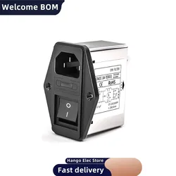 Enhanced IEC Power Filter with Light Switch and Safety - 220V EMI Interference Control (CW2C - 3A - T(003))