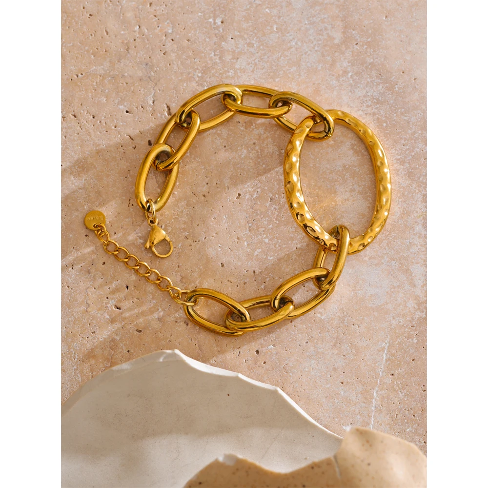 Yhpup Stainless Steel Daily Bracelet