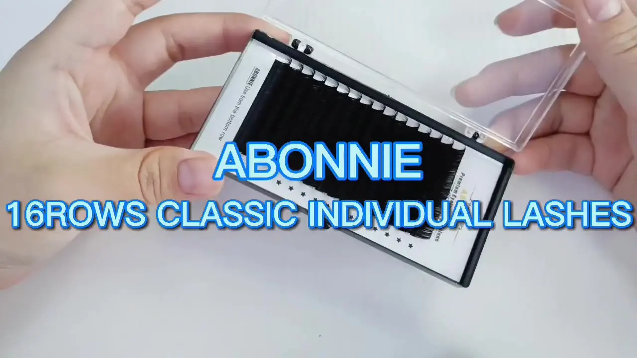 ABONNIE 16-рядное классическое индивидуальное наращивание ресниц C D 8-18 мм из норки