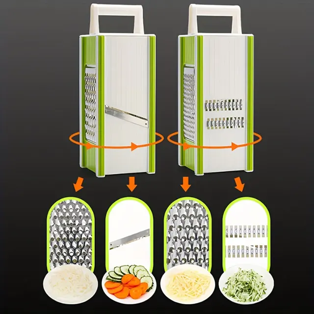 5-In-1 Multifunctional Vegetable Chopper & Slicer - Durable Abs, Perfect For Outdoor Cooking 6