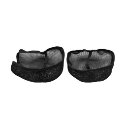 Premium 3D Mesh Fabric Non - Slip Breathable Motorcycle Seat Cover with Heat Insulation (Black)