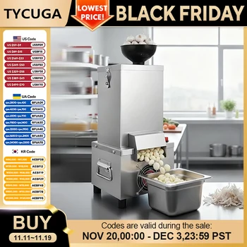 เครื่องปอกกระเทียมไฟฟ้าเชิงพาณิชย์ เครื่องลอกเปลือกสแตนเลส ใช้ในบ้าน ปอกเปลือกเมล็ดพืชได้รวดเร็ว สำหรับร้านอาหาร 1