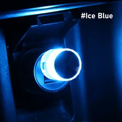 Mini USB LED Ambient Lights for Car Interior Decoration (Ice Blue)