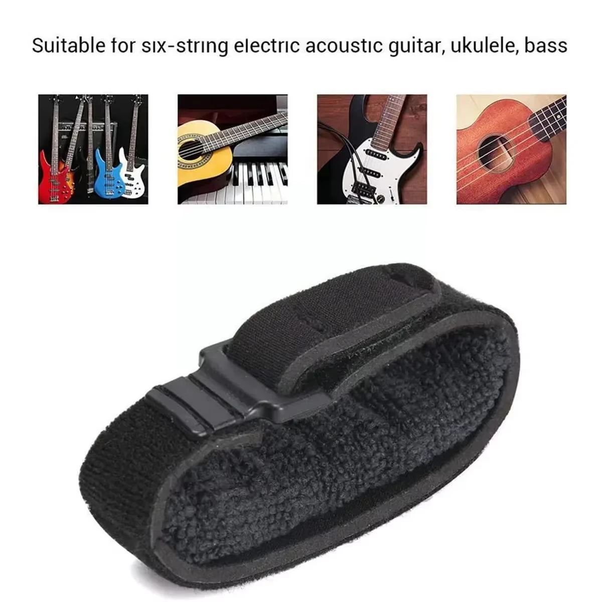 Guitar fret strings mute noise damper mute wraps black guitar beam tape for guitars bass and ukulele Miwayer