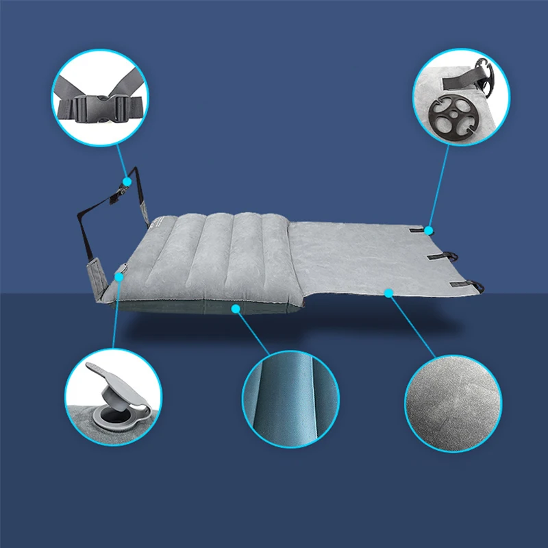 Inflatable Camp Bed Air Mattresses Car Rear Folding Sleeping Bed Take A Long Distance Plane High Speed Rail Train Travel Parts