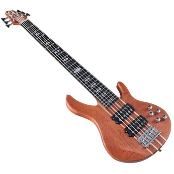 43 " 6-string right-handed high-quality integrated active electric bass with 6 strings, professional performance electric bass