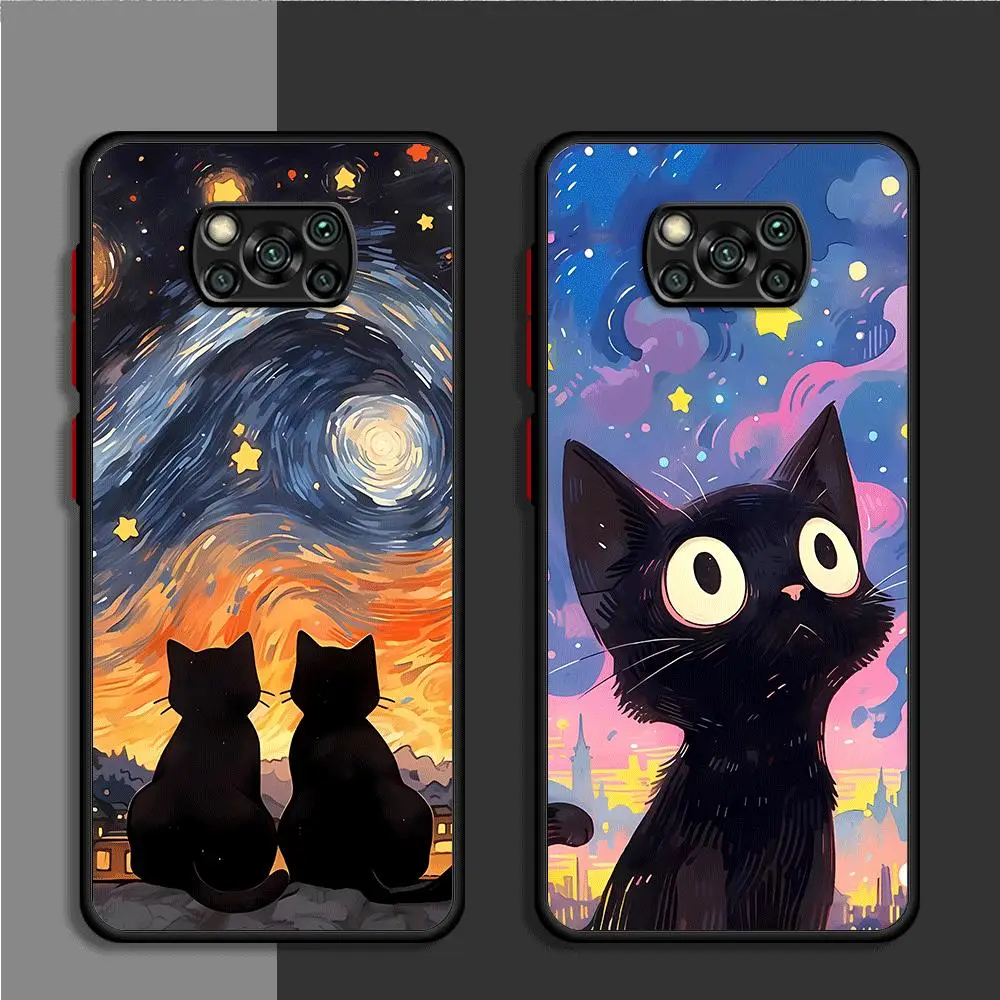 Starry Sky Cat Art Phone Case