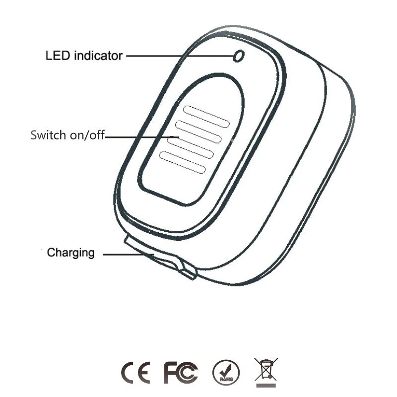 Wireless PTT Controller Z04 Hands-Free Walkie Talkie Button for Android iOS Mobi
