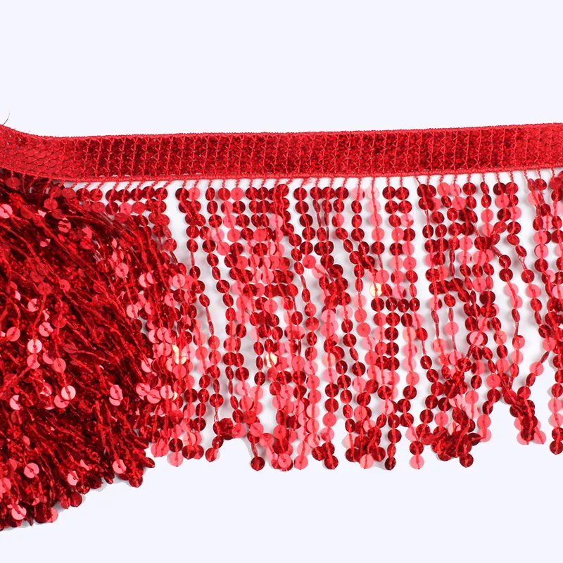 DIY Lantin Dance Wedding Party Dress Trims Braided Laser Sequins Paillette Lace Ribbon 2yards 16cm Handmade Crafts Accessories lace ribbon lace garment accessories lace sewing supplies lace decoration lace accessories lace sewing accessories clothing accessories clothing craft accessories tassel trim lace