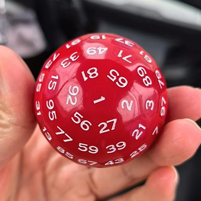 Educational 100 Sided Acrylic Dices D100 Dice For Tabletop Toys Role Playing Board Game Accessories Math Learning Resources - 3