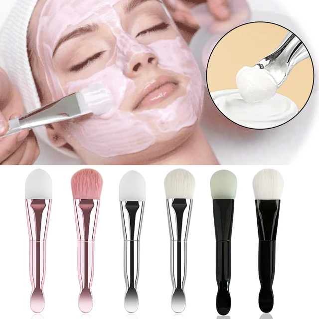 Face Mask Brush Homemade Facial Mask Stirring Brush Flat Soft Hair Face Mask Mud Applicator Skin Clean Care Tools Supplies