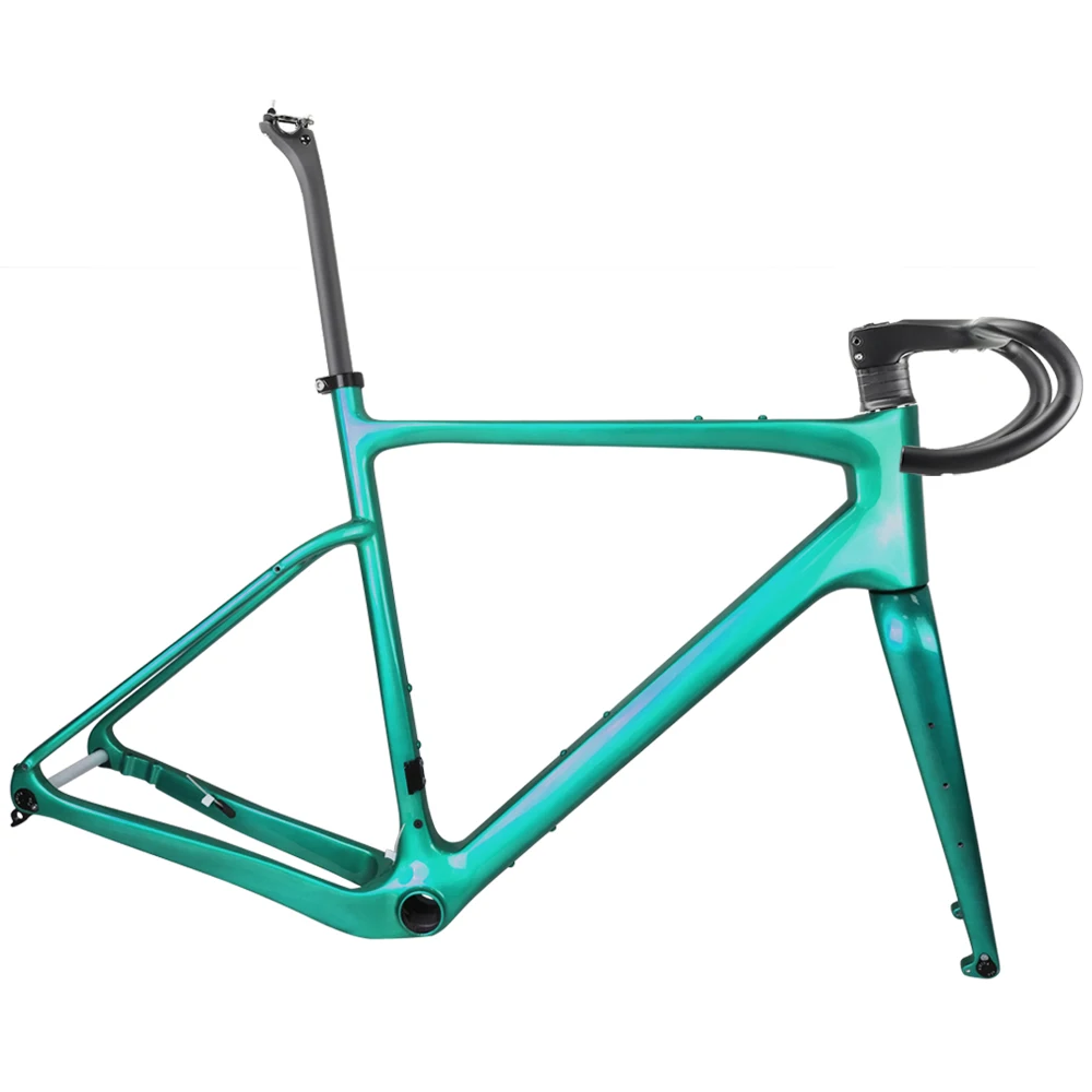 Cadre Vélo Carbone Airwolf T1100 - Gravel/route, Poids 1050g, Couleur Blanc, Neuf