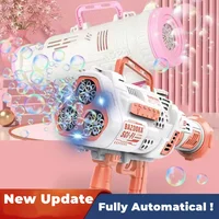 Bazooka Bubble Machine ，2023 Upgrade 68 Holes Rocket With LED Bubble Machine ,Kids Adults Birthday Party Wedding Outdoor Play 1