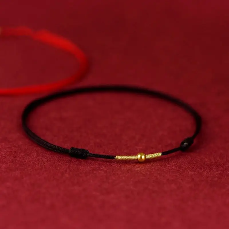 Silver Anklet Bracelet Fashion Accessories Creative Fashion Handmade Bracelet Red Rope Lucky Bangle Women Men Lovers' Best Friends Lucky Bracelet Anklet