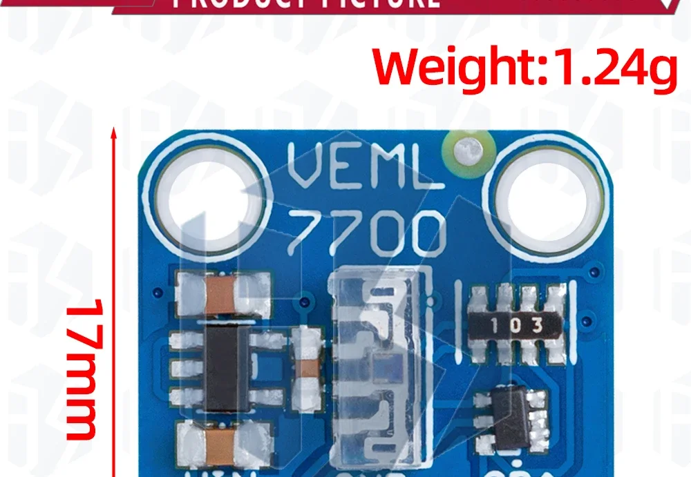 VEML7700 Umgebungslichtsensormodul 120k Lux Lichtmesssensorplatine 3,3V 5V I2C IIC-Schnittstelle für Arduino Raspberry Pi – Detail 7