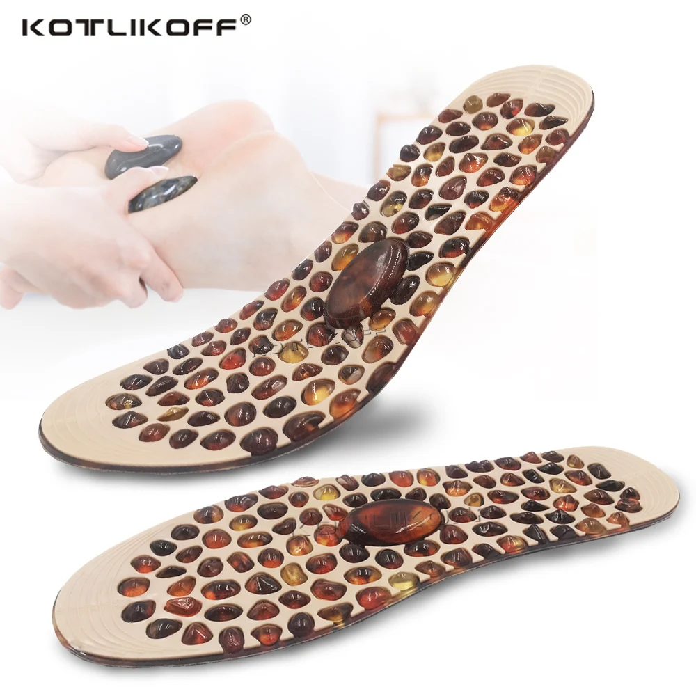

Acupressure Massage Insoles Soft Rubber Imitation Cobblestone Foot Therapy Cushion UnisexImprove Blood Circulation Feet Care