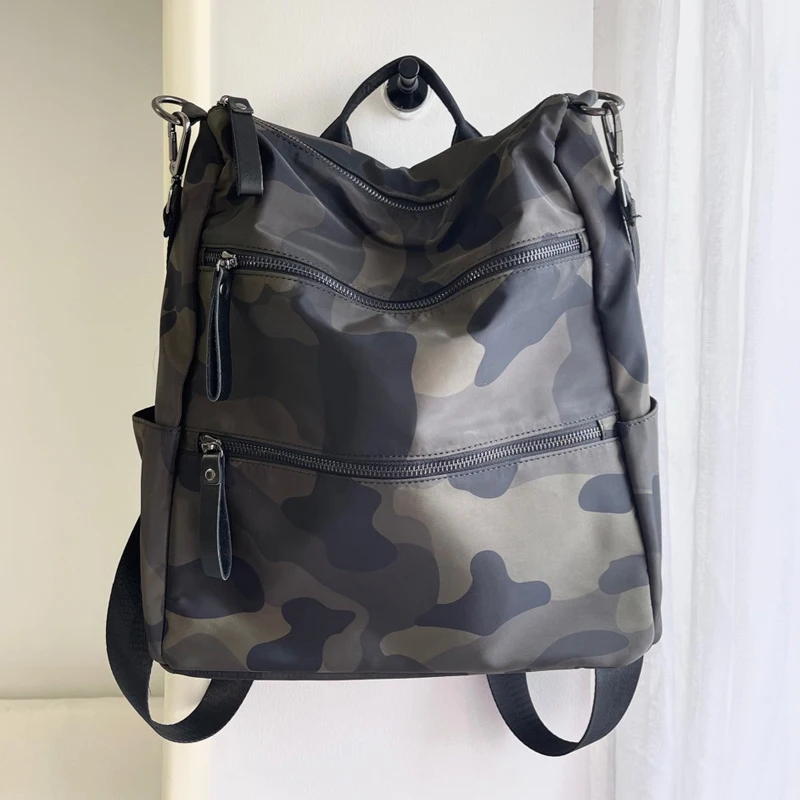 XYWHPGV Nylon Deportes Al Aire Libre Mochila Elástica Hook Loop Tie