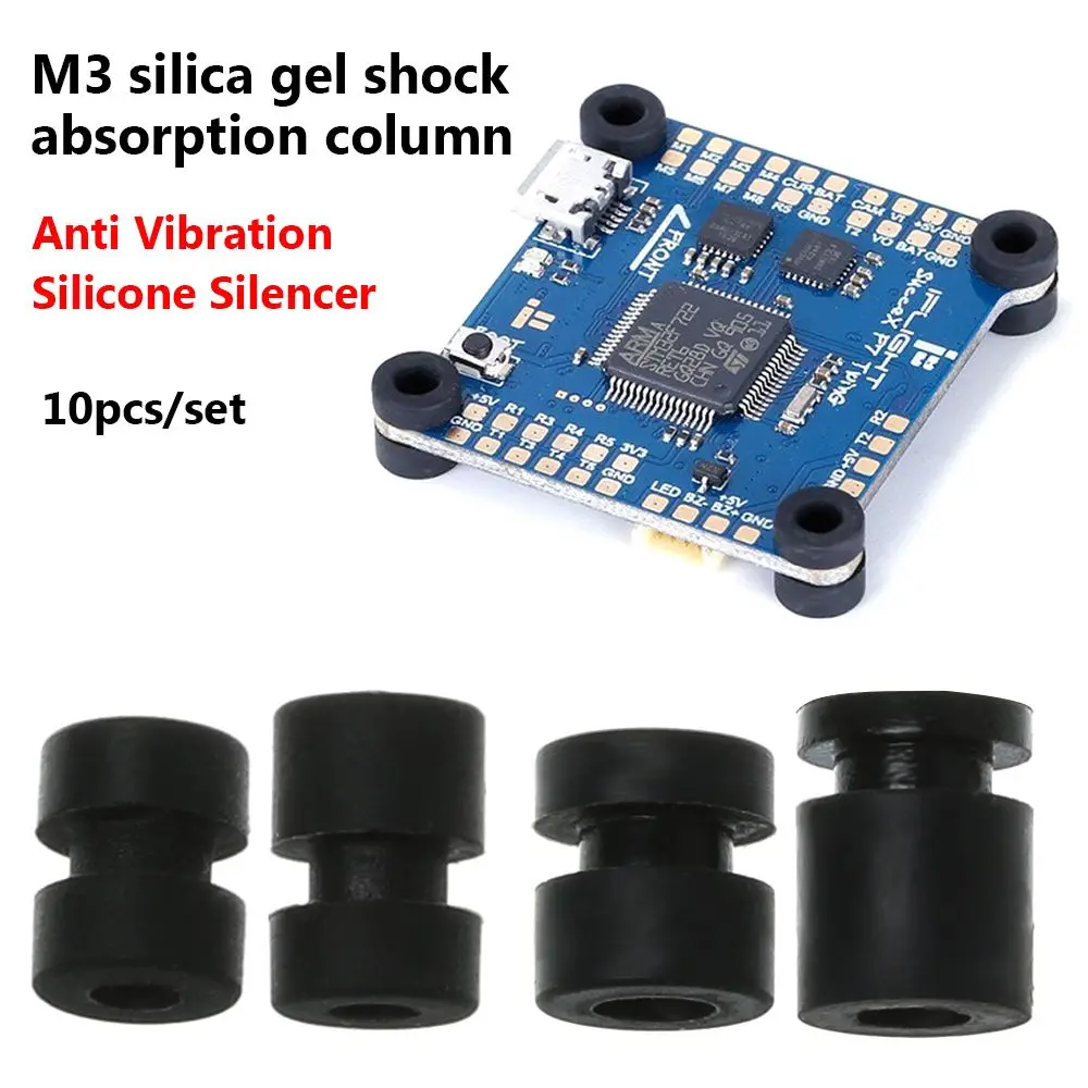 Amortisseurs Silicone Drone FPV 4.4x2x5.6mm Lot 10 Pièces