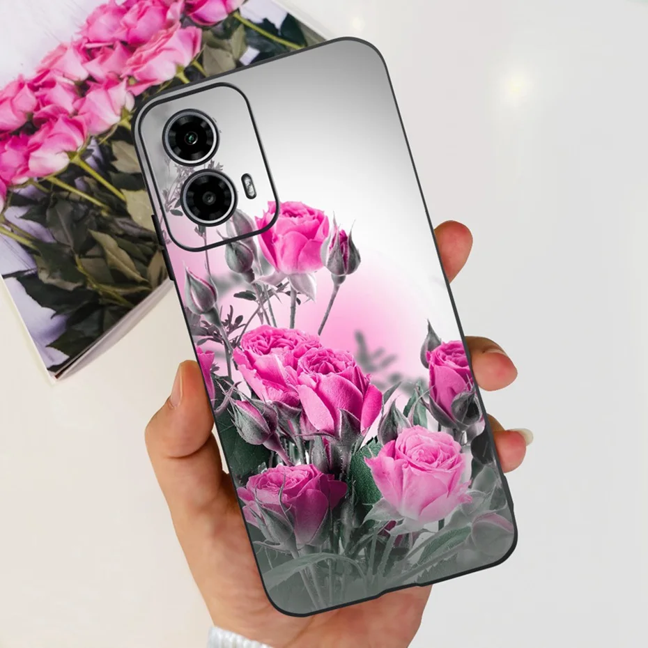 Cute Love Pattern Soft Silicone Phone Case - Stylish & Durable Back Cover