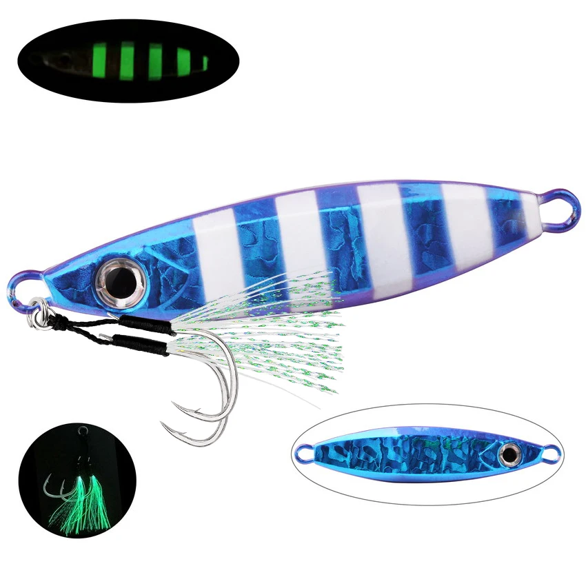 Acquista FTK 1pc Metallo Cast Jig Cucchiaio 10g/20g/30g/40g Shore Casting Jigging Piombo Pesce Sea Bass Richiamo Di Pesca Esche Artificiali In Italia A Partire Da 0.96 - Foto 7