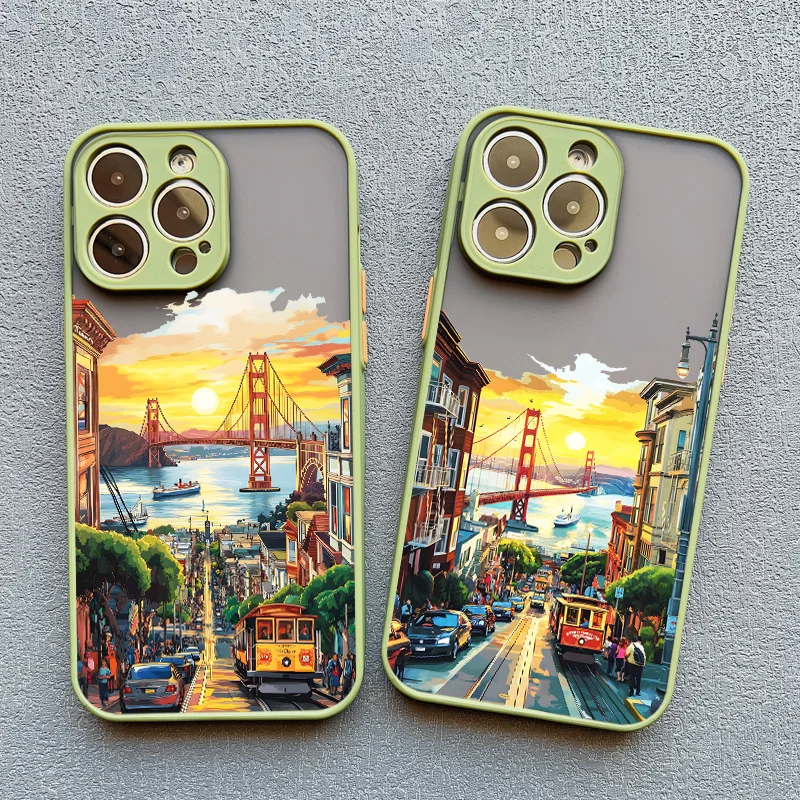 Bruchende Stadtlandschaft New York London City Handyhülle für iPhone 15 14 16 Pro Max Plus 13 Mini 12 11 Pro Max XR 7 8 SE2 Abdeckungen – Detail 13
