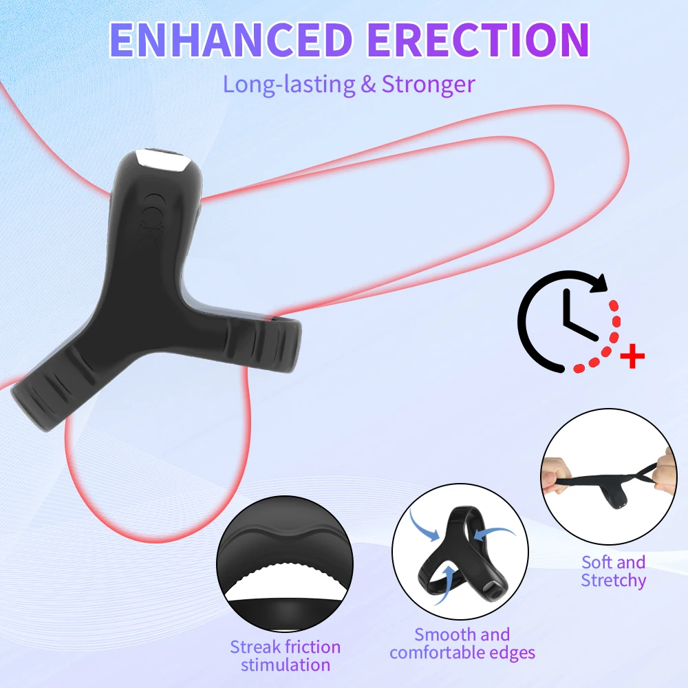 Vibrator Penis Perineum Sex Toys for Men Silicone Cock Rings Testicle Trainer Scrotum Stimulator Massager Cockring Adult 18 Toy Se19275cf7b1545f59de0aee87fbf7373y