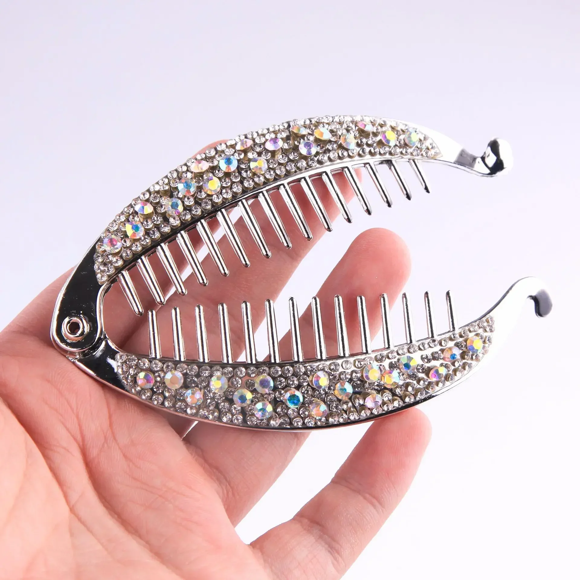 Hair clips hair accessories rhinestone hair clip fish shape vintage hair clips for women girls
