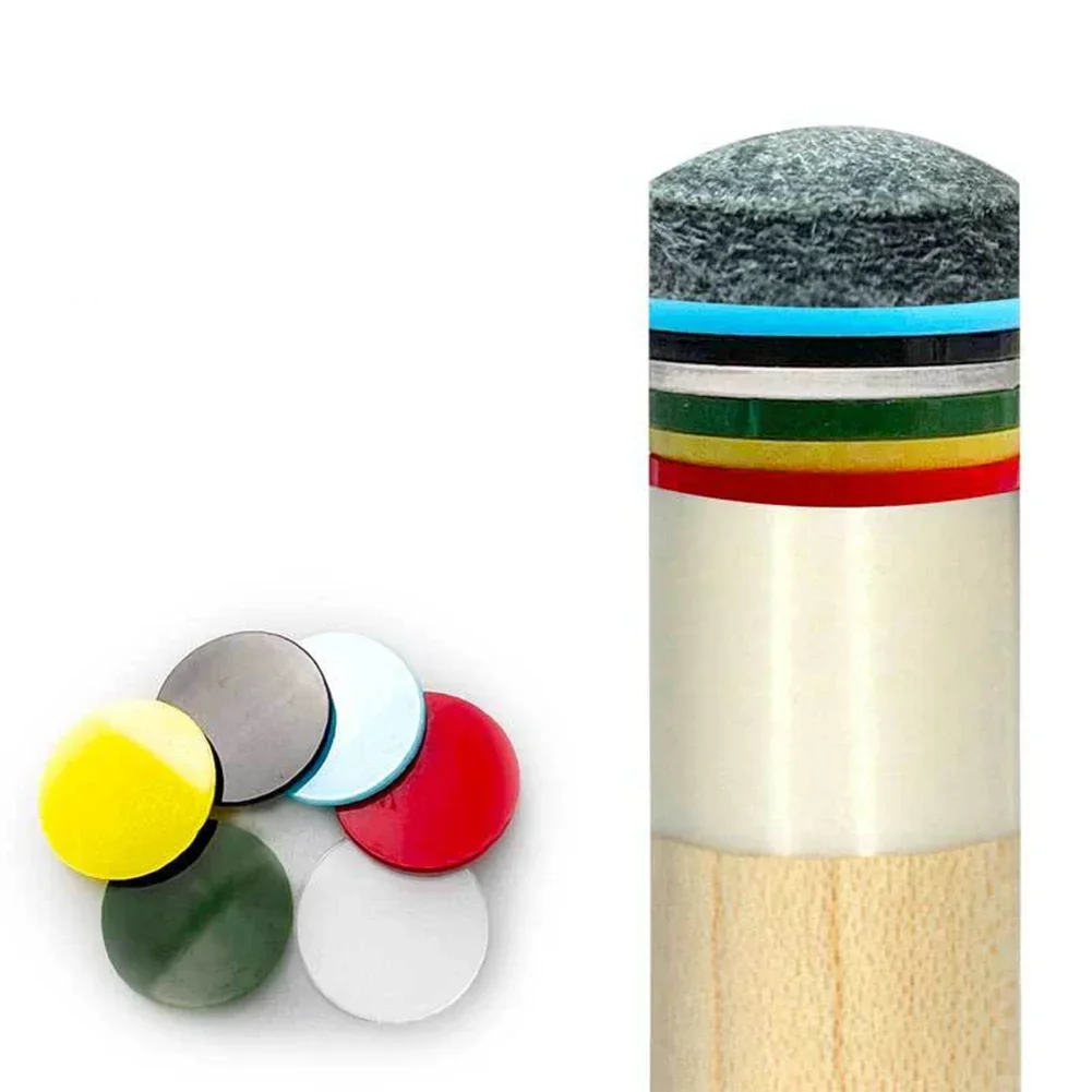 10Pcs 14mm Clear Tip Pads Diameter Play Cue Break Jump Cue Carom Pool Cue Snooker & Billiard Accessories