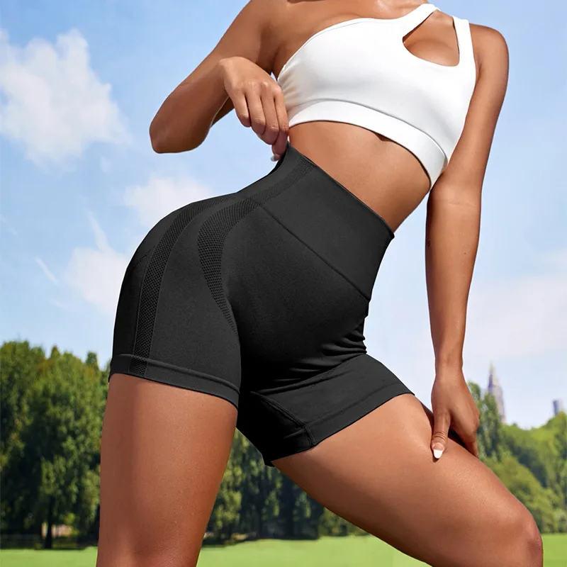 Sexy Women's Sports High Waist Shorts Athletic Gym Workout Fitness Yoga Leggings Briefs Athletic Breathable push up Yoga Short sports shorts