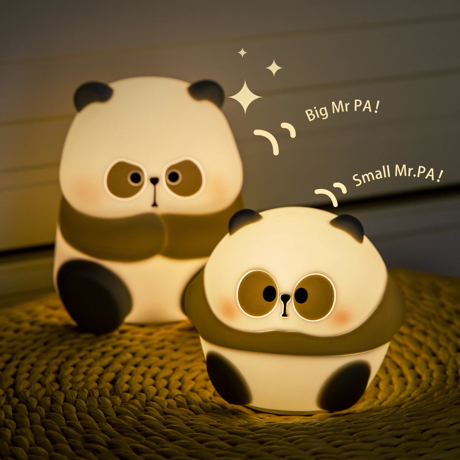 Luz nocturna Niño bebé noche luz panda LED lámpara nocturna con carga USB  EE. UU. Y Cambio de color para camas para niños, habitación para bebés,  dormitorio, (rosa) SLD