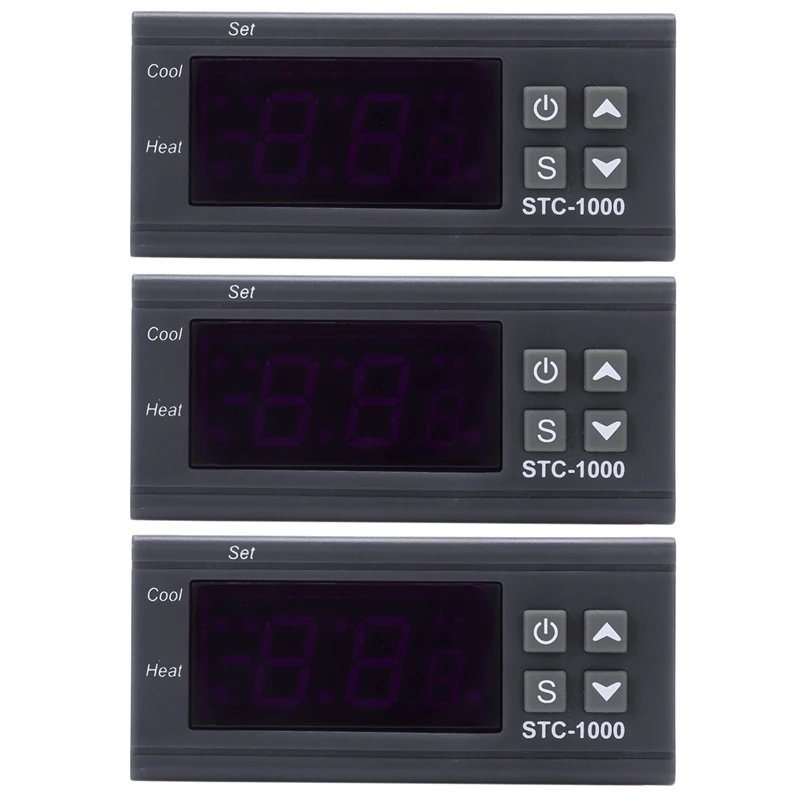 

4X 220V Digital STC-1000 Temperature Controller Thermostat Regulator+Sensor Probe