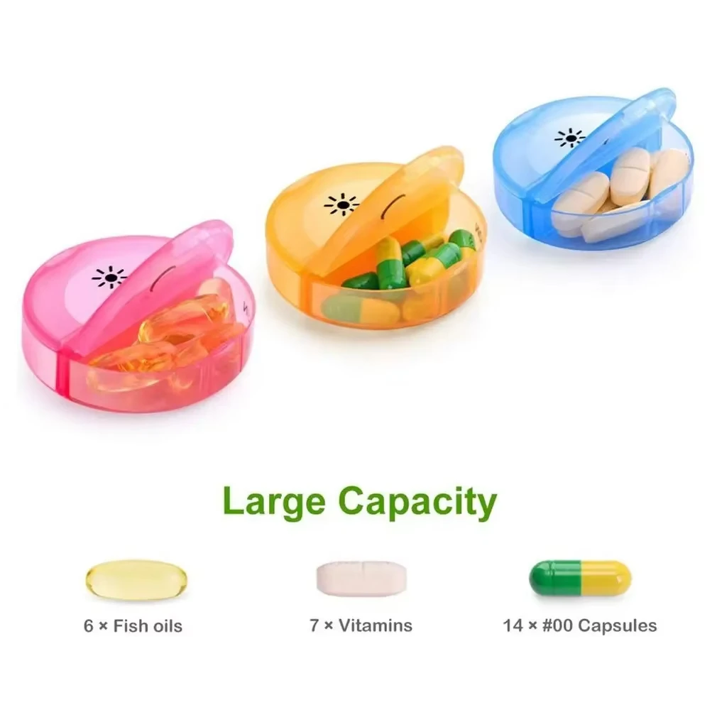 Weekly Medicine Storage Organizer - Portable Pill Box and Tablet Dispenser