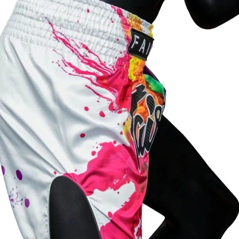 Original Training Muay Thai Gym Fighting Shorts Fitness Combat Sports Pants Embroidery Style Boxing Shorts Sweat Pants mma shorts