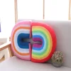 New Cute Rainbow Shaped Pillow Kids Plush Toy Office Sleeping Neck Pillow Children's Room Soft Comfortable Cushion Home Decor 5