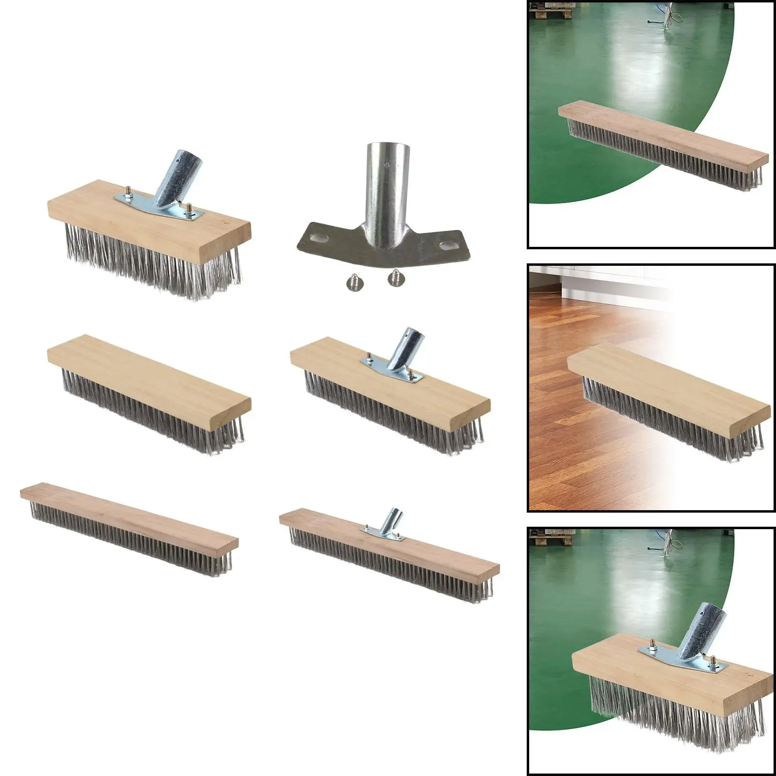 Wire Broom, Wire Deck Brush, Removes Wire Scratches, Cleaning Brushes, Metal