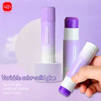 WQN-3/6/12PCS Creative Purple Color-Changing Solid Glue Stick Hand Glue Non-Toxic Safe School Stationery Supplies  9g 1