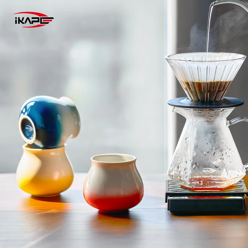 Ceramic Coffee Mug - Unique Modern Style, Perfect for Latte, Cappuccino, and Tea, 180ml