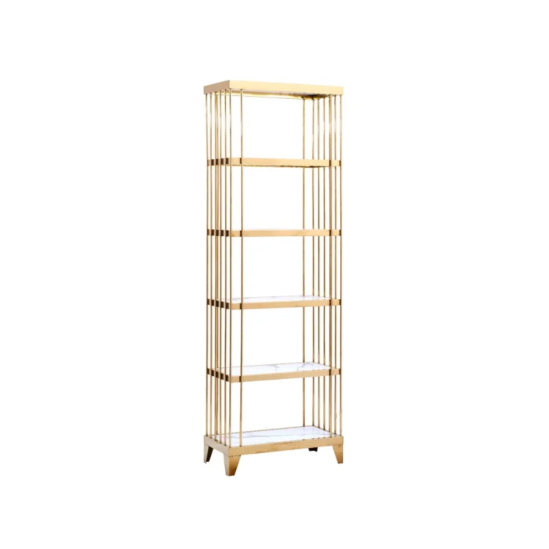 custom，Complete Set For Sale Multilayer Rose Gold Display Stand Fixture With Led For Shoe Bag Clothing Store Interior Design