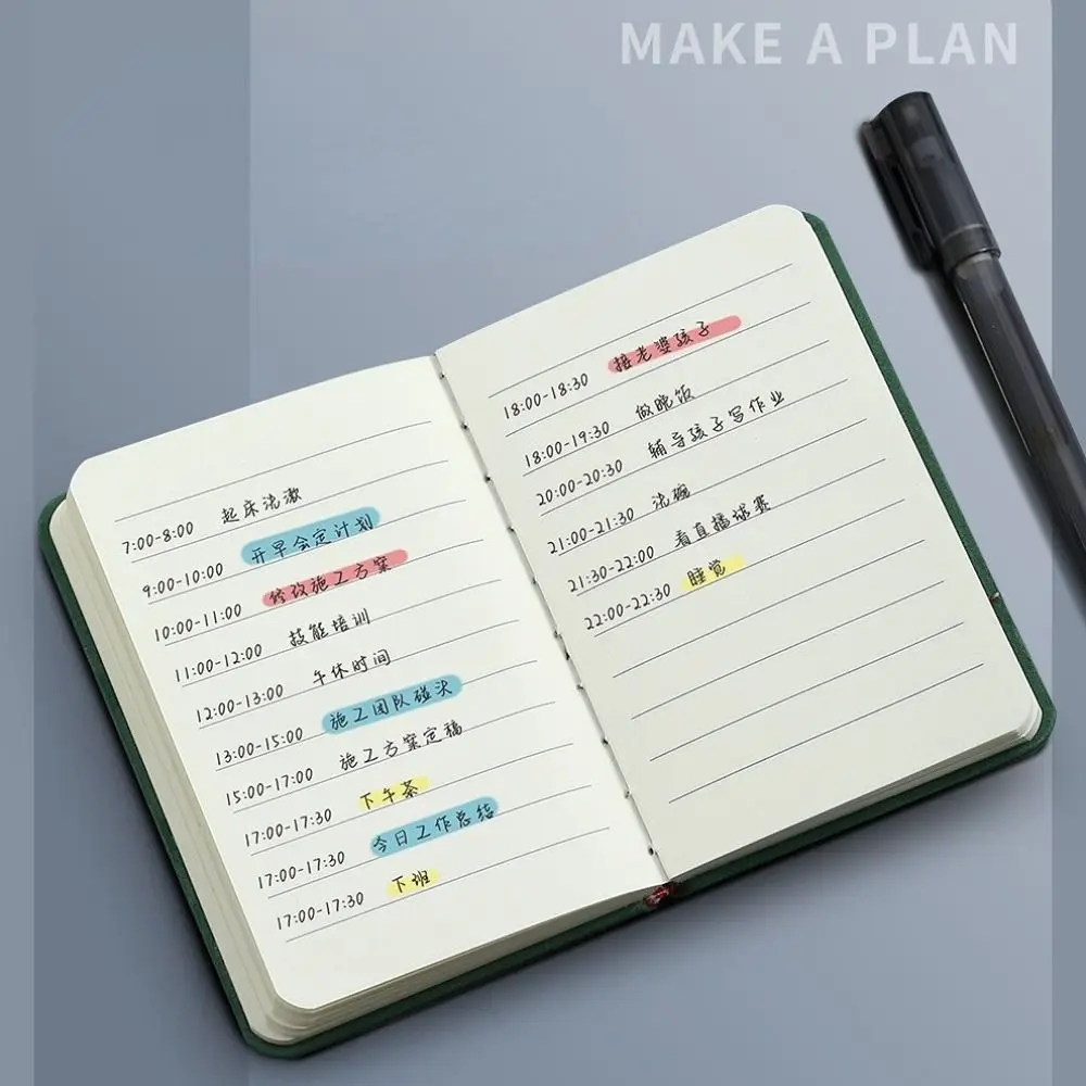 Agenda per Ufficio, Organizer, Blocco Note per Scrapbooking, Blocco Note Aziendale Spesso, Blocco Memo Tascabile, Mini Taccuino A7, Diario - immagine 4