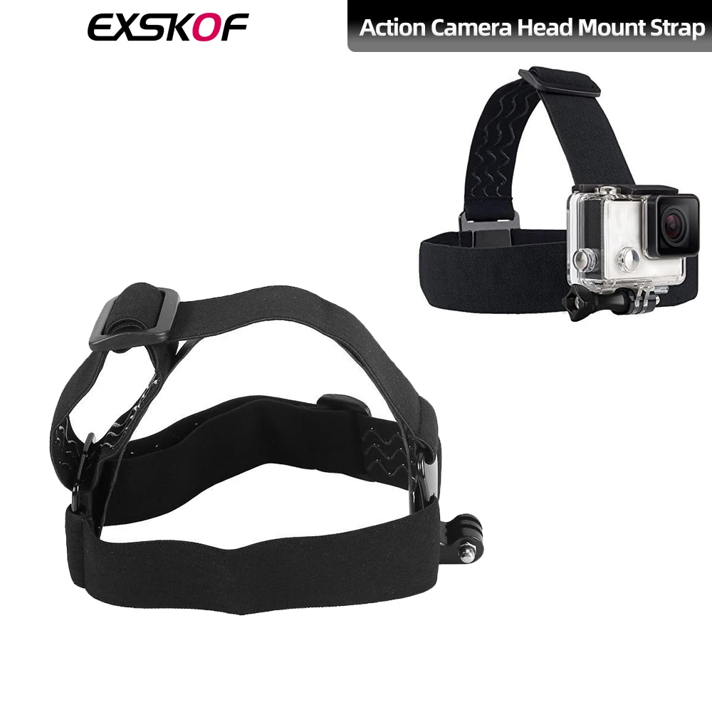

Head Strap Mount Headband For GoPro Hero 12 11 10 9 8 7 6 Insta360 X3 X2 DJI Action 3 2 AKASO SJCAM Action Camera Accessories