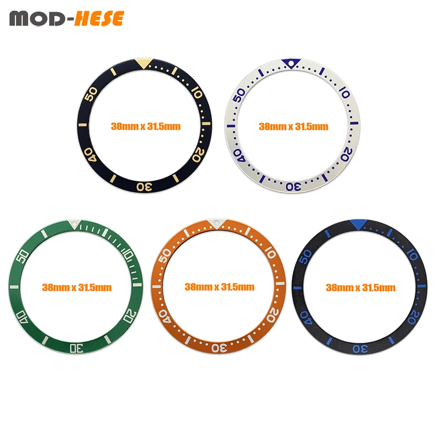 Premium Aluminium Flat Bezel Insert Ring - 38mmx31.5mm