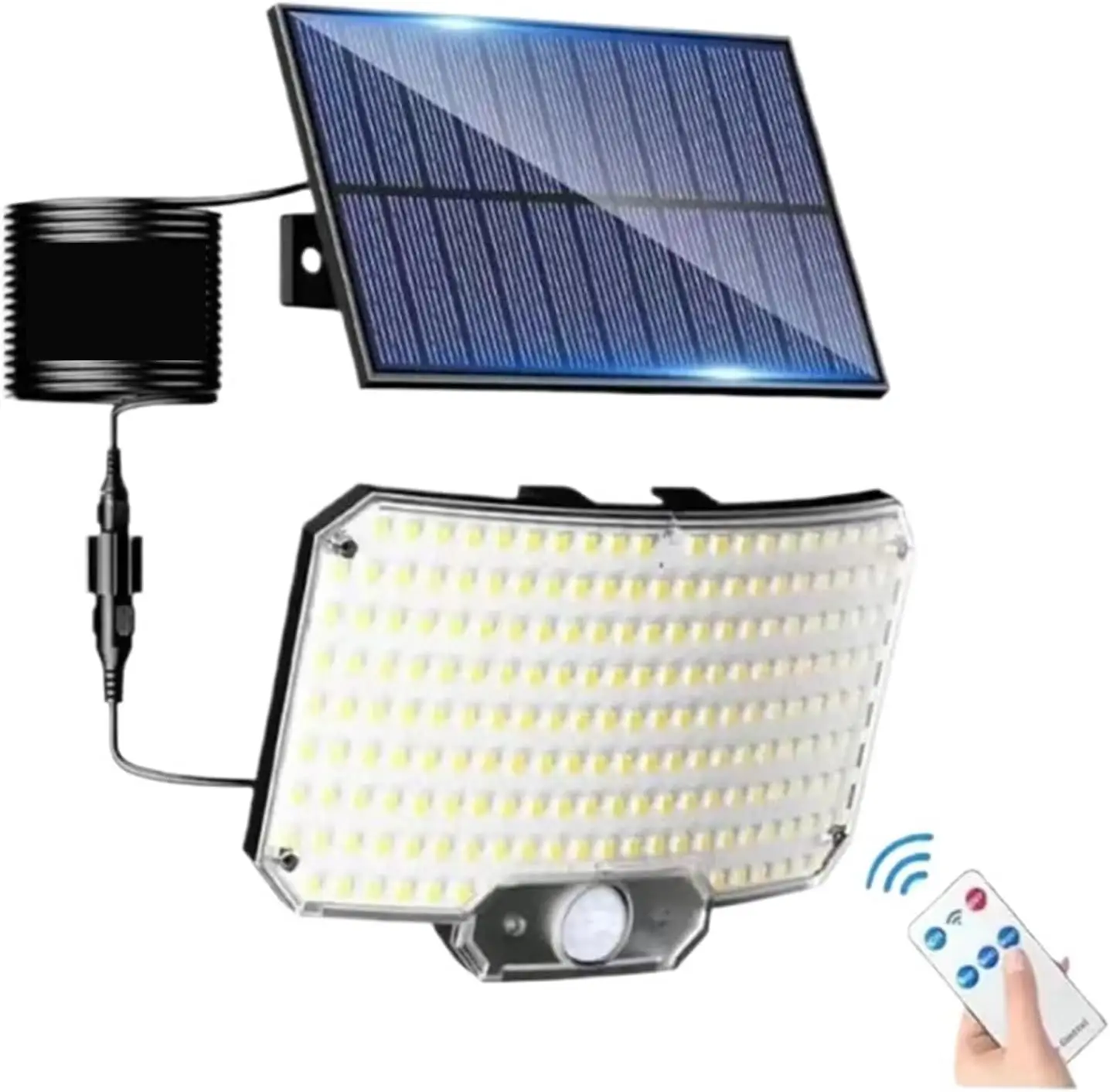 Outdoor 234 LED Solar Lights 3Mode Motion Sensor Flood Lights Wall Lamp with Rem