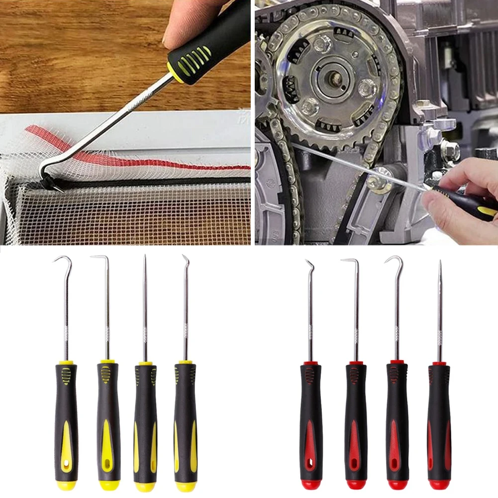 Oil Seal Screwdrivers Pick and Hook Set Hand DIY Car O-Ring Oil Seal Tool Scraper Removal Special-Shaped Hooks Tools Oil Seal Rubber Extractor Puller Screwdriver